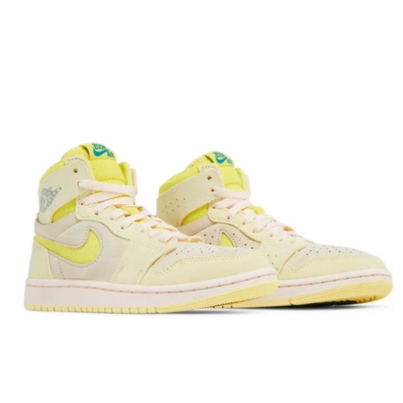 Nike Women's Air Jordan 1 Zoom Comfort 2 Citron Tint/Dynamic Yellow (Worn ONCE!) - Picture 2 of 6